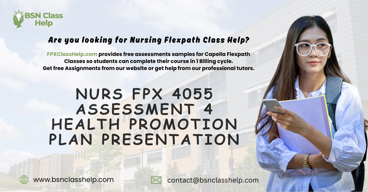 NURS FPX 4055 Assessment 4 Health Promotion Plan Presentation