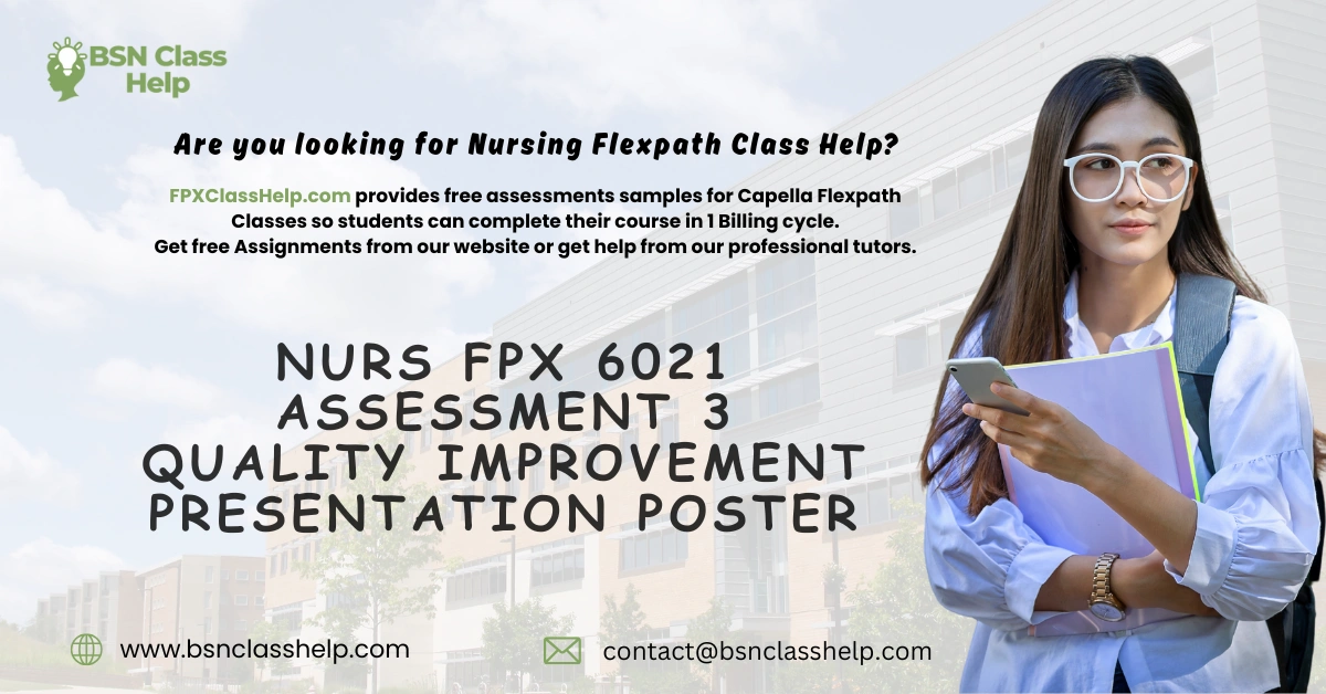 NURS FPX 6021 Assessment 3 Quality Improvement Presentation Poster
